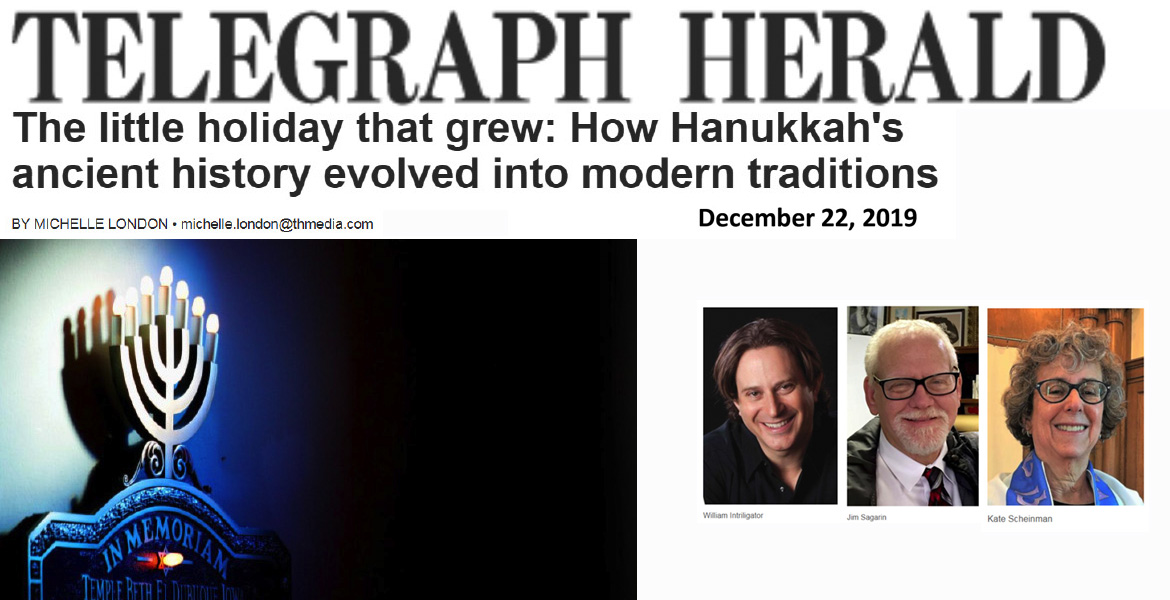 Hanukkah article in the TH, 2019
