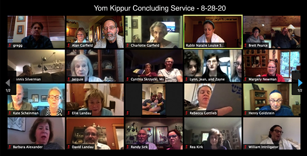 Yom Kippur Concluding Service, 8-28-20.
